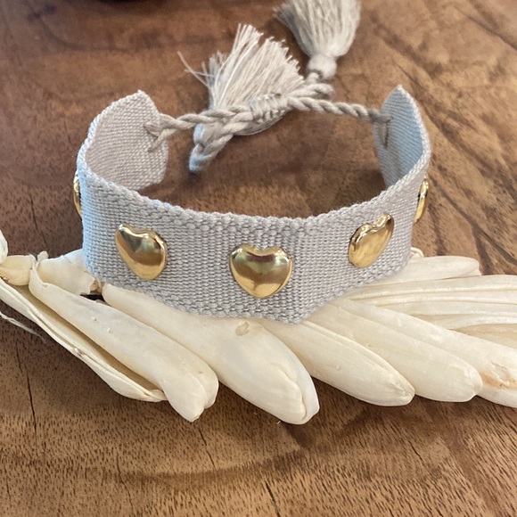 Gray Woven Friendship Bracelet - Picture 2 of 2